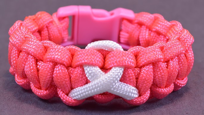 Breast Cancer Awareness Paracord Bracelet — Nova Heart Designs