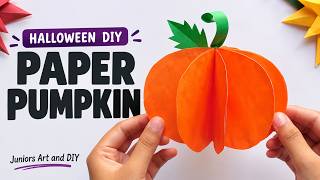 How to Make a Paper Pumpkin | Easy Halloween Craft