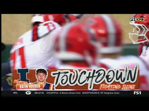 Katin Houser Takes it Home vs Michigan State | Illinois Football