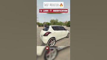 ₹2 Lakh Modified Swift 🚗💨 | Z Black with -5% Film 💀 | Quick Sneak Peek! #Shorts