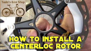 Howto Install a Shimano Centerloc Disk Brake Rotor