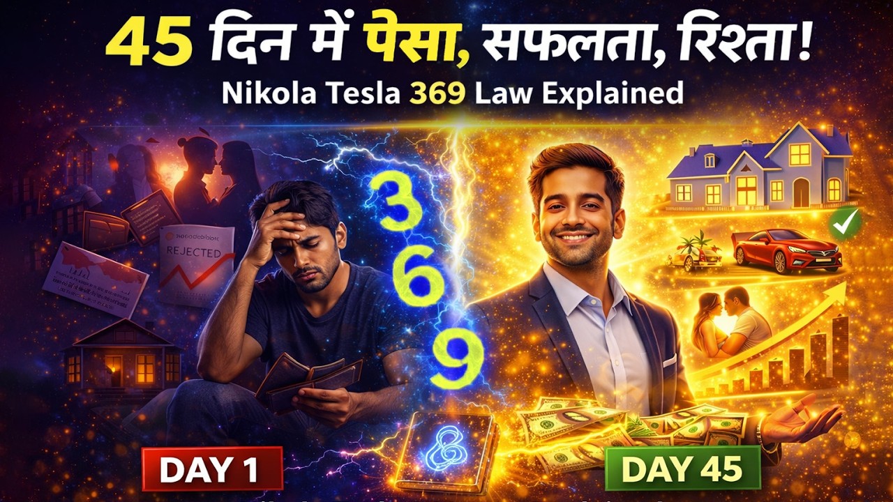45 दिन में अमीर बनो? 🤯 Nikola Tesla 369 Manifestation Formula Explained