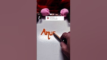 #Anushka #sandscript​ #handwriting​ #nameinsand​ #calligraphy​ #satisfying​ #sandart​ #asmr​ #art​