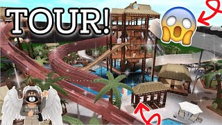 TOURING MY WATER PARK | ROBLOX BLOXBURG | ROBUILDS