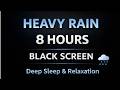 8 Hr Rain Black Screen