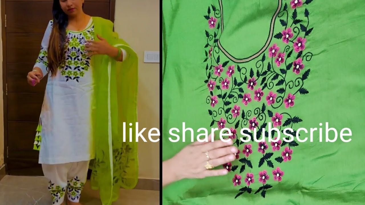 latest design ke embroidery wale suit🌹 lowest price ke embroidery wale