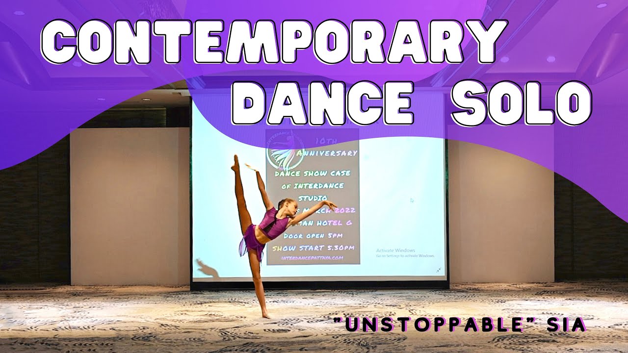 CONTEMPORARY DANCE SOLO/ Unstoppable by SIA - YouTube
