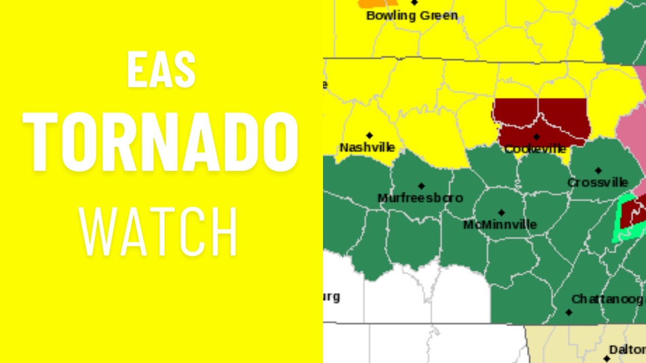 (VALID TONES) EAS Tornado Watch for Middle Tennessee! (05/08/24) - YouTube