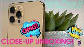 Apple | iPhone 12 Pro Max GOLD - Quick CLOSE-UP UNBOXING! 😱🔥