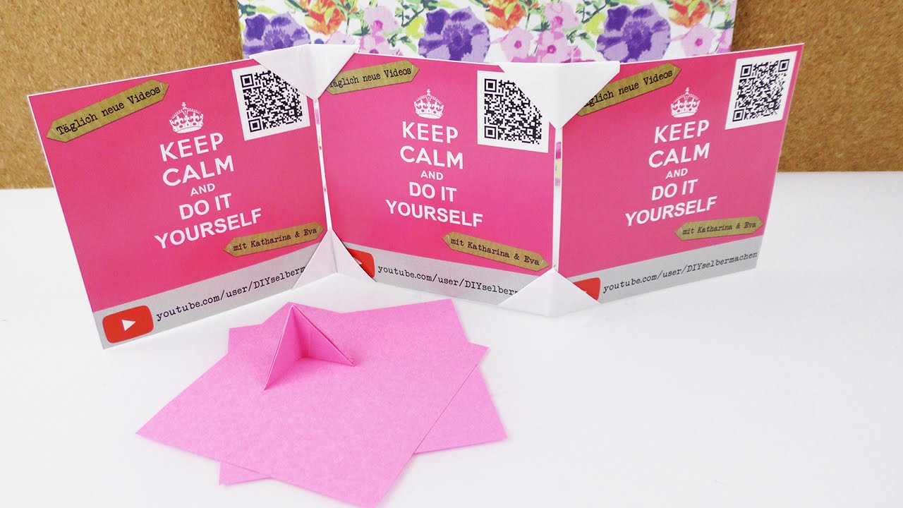 Diy Fotoecke Falten Super Einfache Origami Idee Fur Schreibtisch Zimmerdeko Foto Aufsteller Youtube