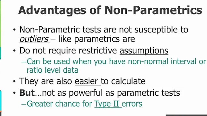 15-1 Why Non-Parametric Statistics