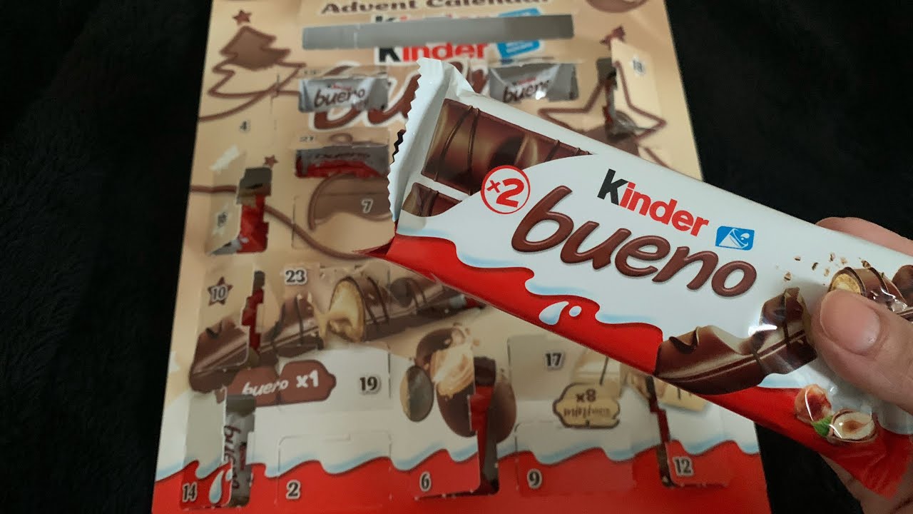 ASMR: abrindo o calendário Kinder Bueno de Natal
