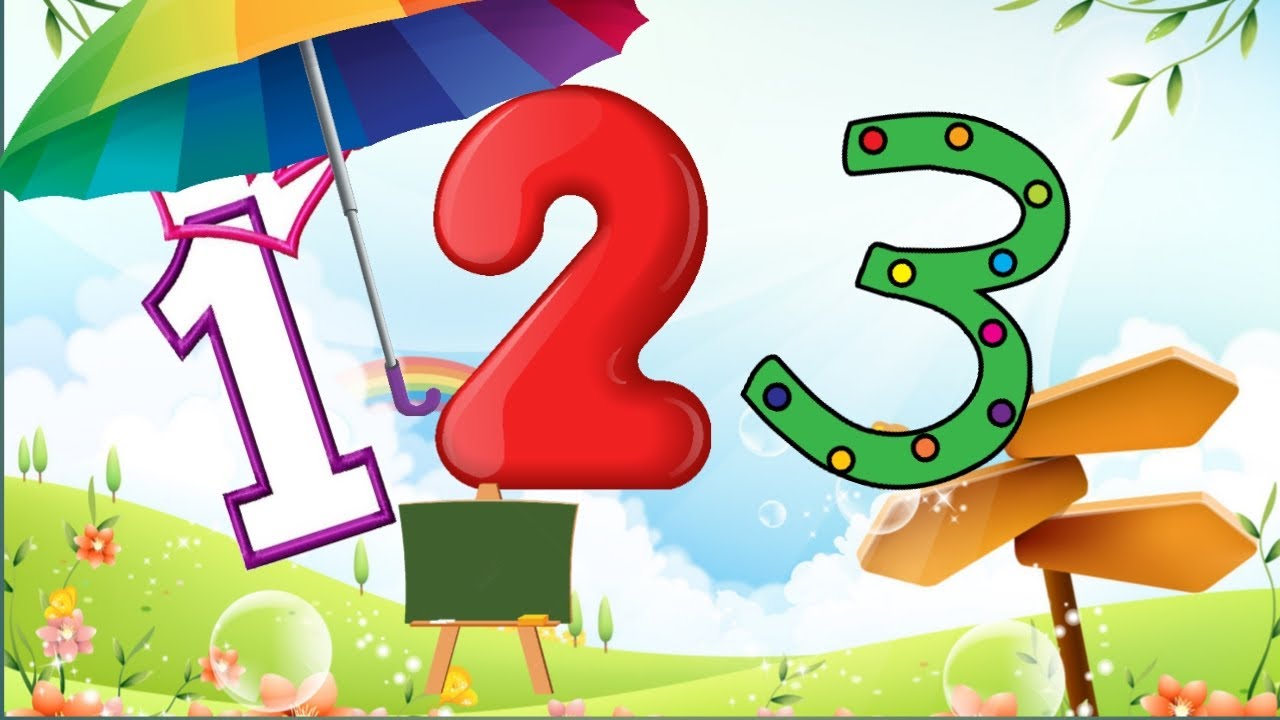 One two number,१, २,३ गिनती बच्चे के लिये।1,2,3....number with music ...