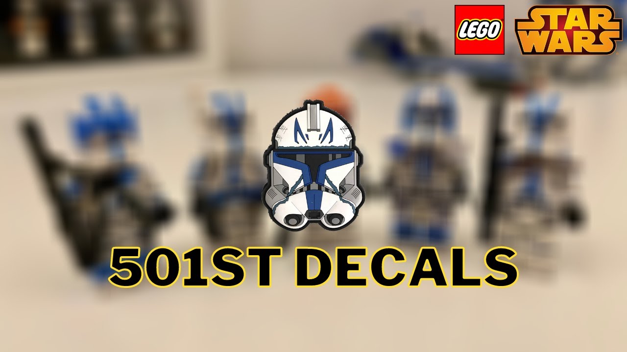 LEGO Star Wars 501st Minifigure Decals *AV Figures* ARC JESSE