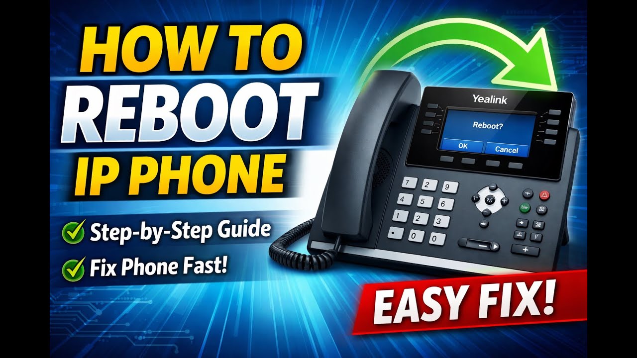 How to reboot the IP Phone (2 Methods)