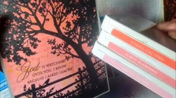 How to create STUNNING and INK BLENDED BACKGROUNDS with PEACEFUL VIEW stamp from STAMPIN