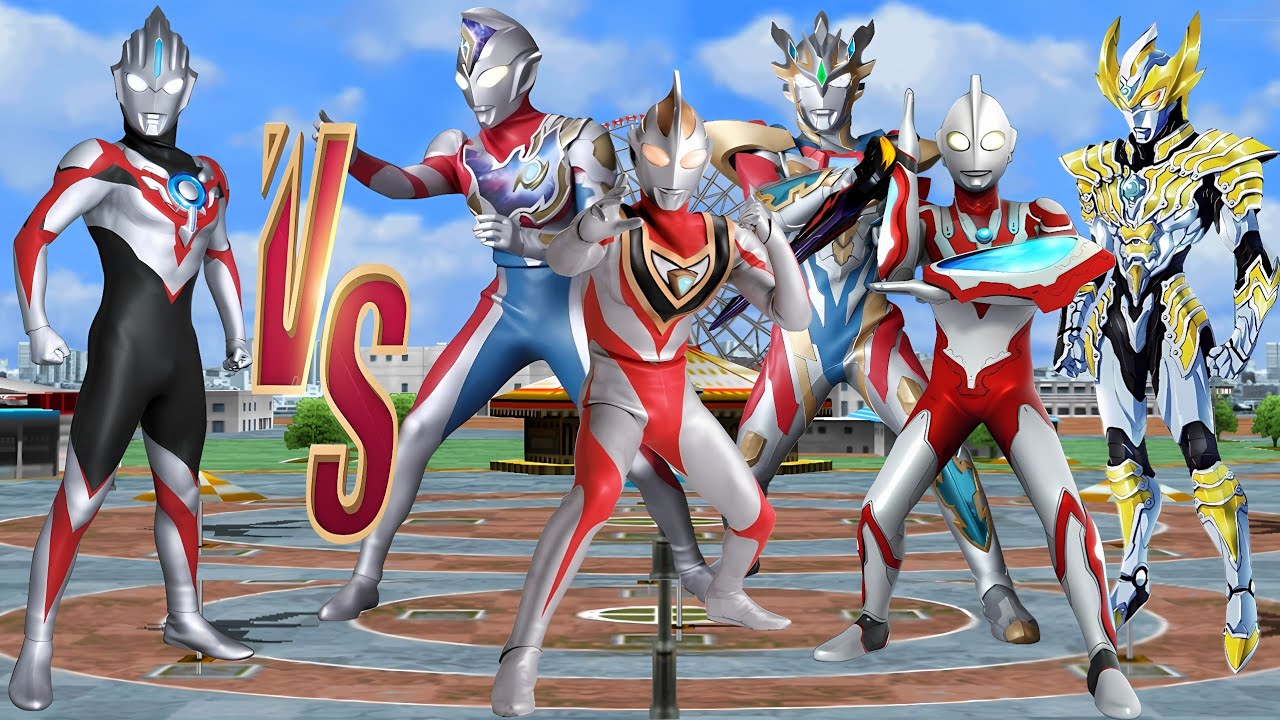 Ultraman Ribut Rise ULTRAMAN ORB ORIGIN VS DECKER, TAIGA PHOTON EARTH, GAIA, ZETA DELTA ...