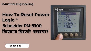 How to Reset Schneider Powerlogic pm5300