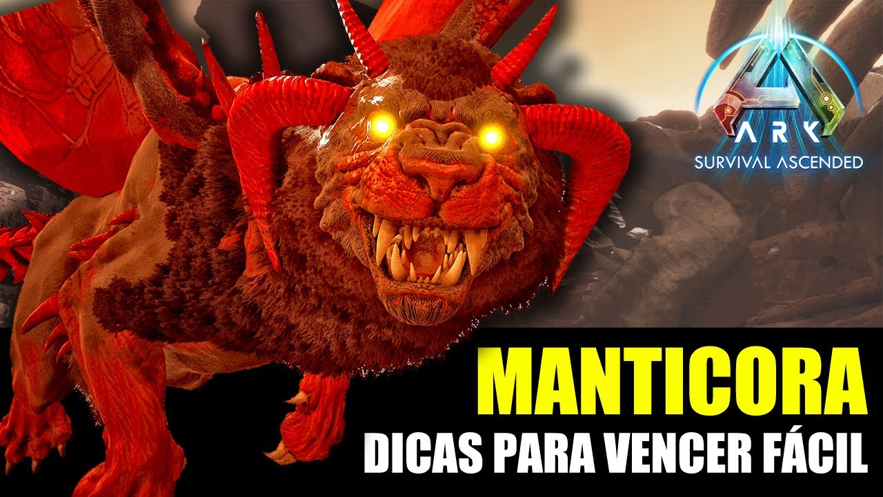 BOSS MANTICORA ALPHA - GUIA PARA VENCER FÁCIL - MUITAS DICAS - ARK ASCENDED