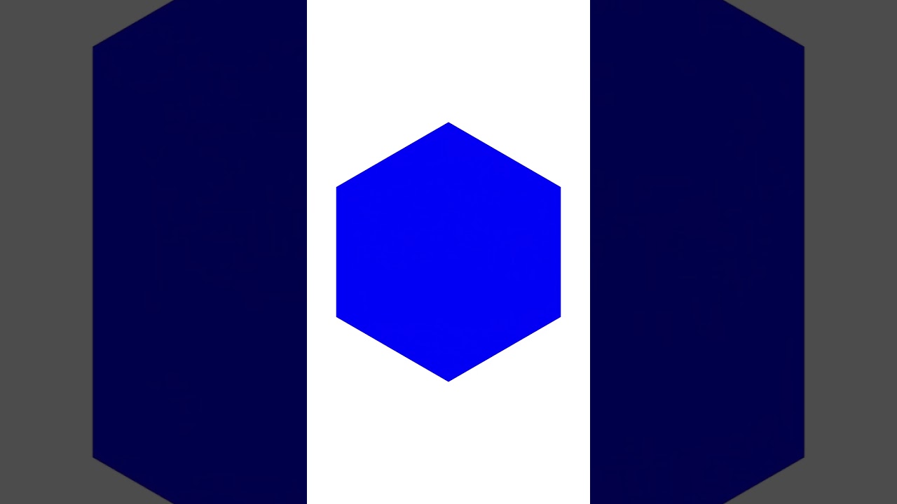 Blue Hexagon White Background Scale Up 