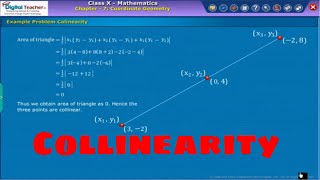 Collinearity - Coordinate Geometry, Class 10 Maths | Digital Teacher