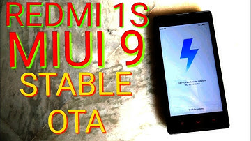 Redmi 1s MIUI 9 Global Stable Update !