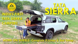 TATA SIERRA --INDIA'S FIRST SIERRA CAMPER ! / Complete kitchen & bed in SIERRA by AAA Adventure