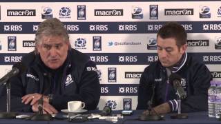 Scotland v England post match press conference with Scott Johnson and Greig Laidlaw