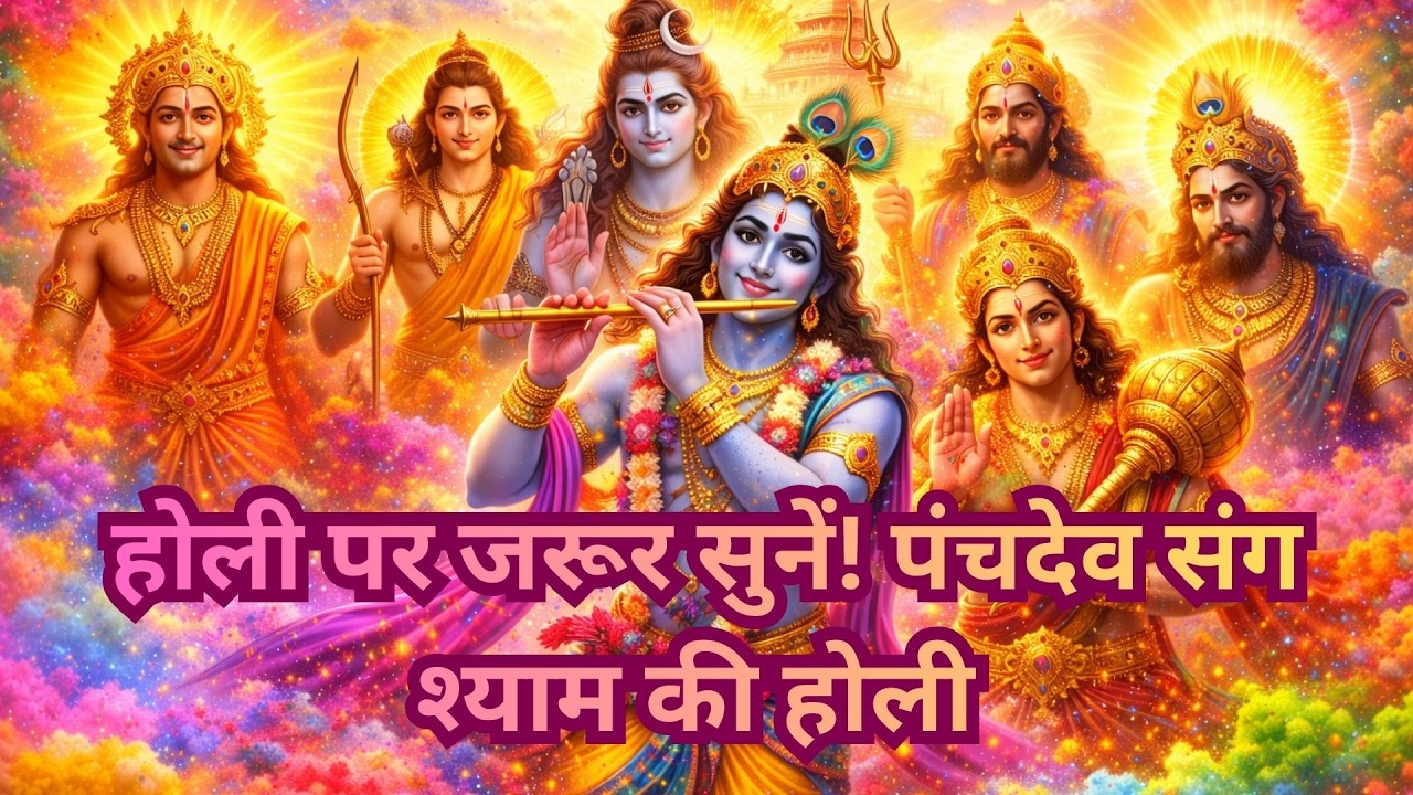 Holi Special Rasiyā 1 Hour | Krishna Ram Shiv Hanuman Surya Dev | Vrindavan Holi Bhajan #bhajan