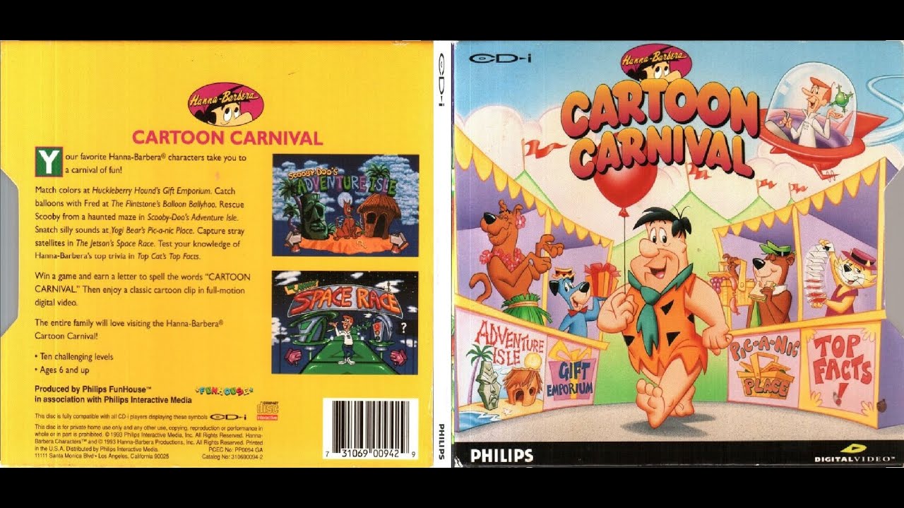 HannaBarbera Cartoon Carnival •EU• GamePlay OP CDi 1080pᴴᴰ