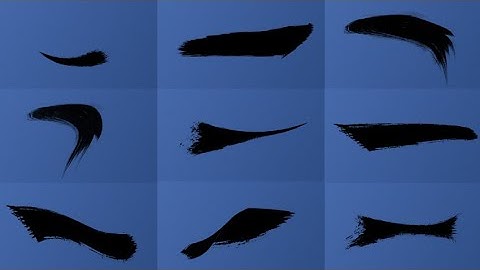 Animated Horizontal Brush Strokes Pack Stock Motion Graphics