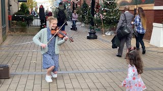 Little Girl Dances To My Song - Stand By Me - Ben E. King - Street Performance