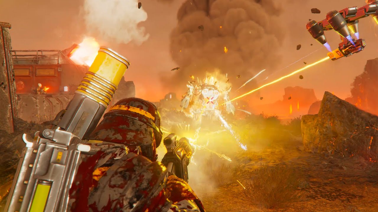 Battle with Automatons - Super Helldive Difficulty - 4K Quality ...