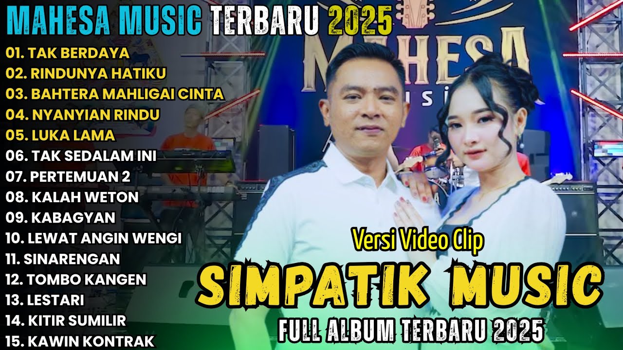 MAHESA MUSIC FULL ALBUM TERBARU 2025 || TAK BERDAYA - RINDUNYA HATIKU || GERRY MAHESA FEAT ELSA