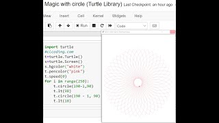 Arena of Ellipse in Python (Turtle Library)