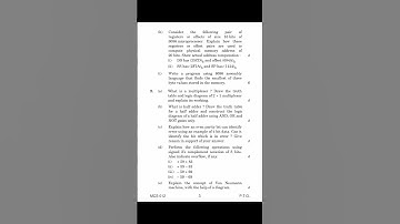 #Shorts MCS-012 JUNE 2022 Question Paper (Computer Organisation & Assembly Language Programming)