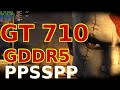 PPSSPP on GT710 Gddr5 Core2Duo E8400 3GHz 4GB RAM   God of War Chains of Olympus PSP