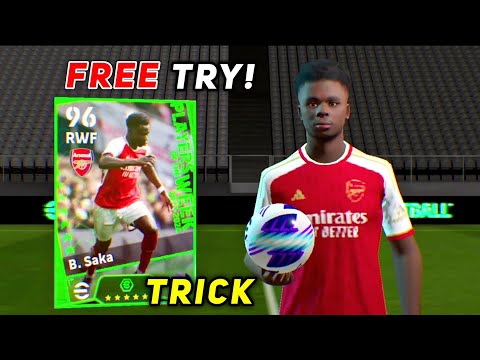 Trick To Get 102 Rated B. Saka From Potw Worldwide In eFootball 2024 Mobile 