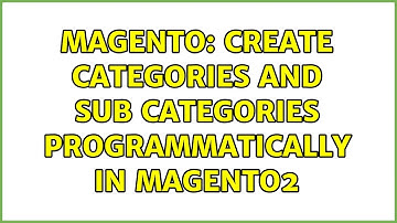 Magento: create categories and sub categories programmatically in magento2