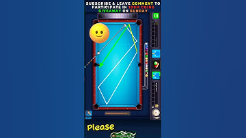 How to play trick shots in 8 ball pool - 8 ball pool trick shots tutorial #8ballpool #gaming #shorts
