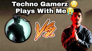 Techno Gamerz 😳 playing Shadow Fight 2 With 😭Me 🔥🔥@technogamerz screenshot 3