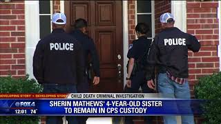 Hearing for custody of Sherin Mathews' sister delayed