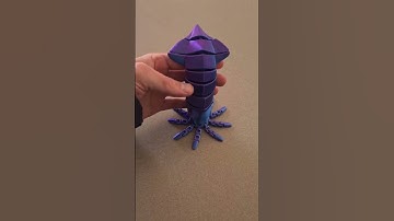3D-geprinte flexibele inktvis – super beweegbaar zeedier!