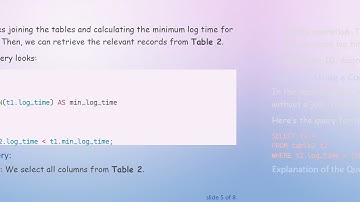 How to Select Rows in BigQuery Based on Minimum Log Time from Another Table