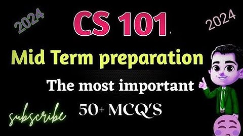 CS101 // final term // preparation // vu update // virtual university
