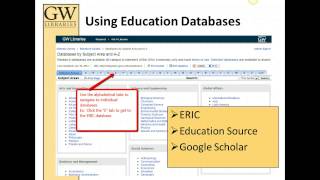 Finding Education Journal Articles
