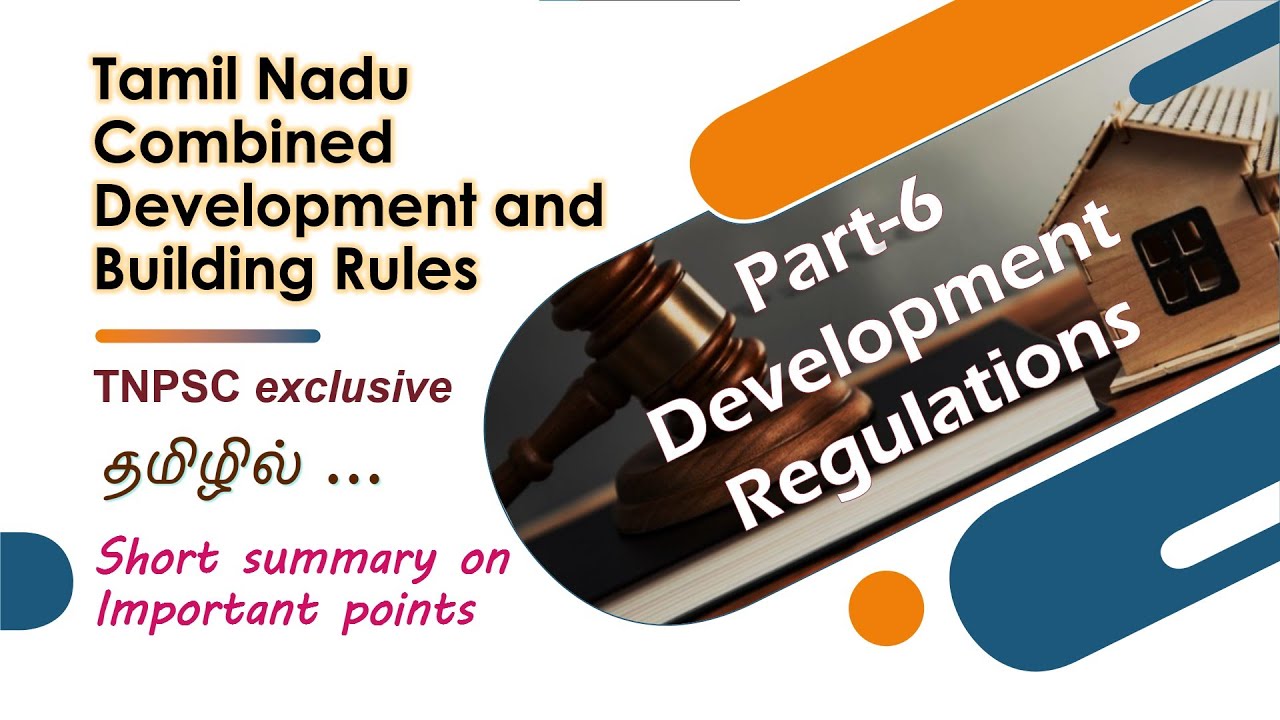 TN building bye laws Tamil narration Development Regulations