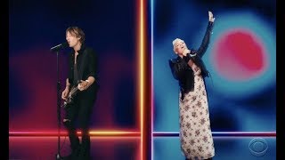 ✅  Keith Urban and Pink teamed up to perform their boozy new ballad at Wednesday night's ACM Awards.