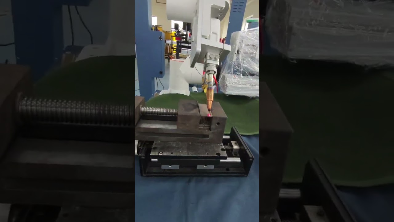 Robot arm + handheld laser welding head automatic laser welder with wire feeder small robotic arm