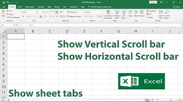 Enable Sheet tabs and Scroll bars